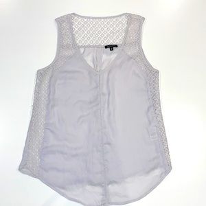 Lace detail light lilac tank - Dynamite - Small